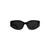 Balenciaga Bossy Round Af Sunglasses - Black - Thumbnail 1