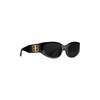 Balenciaga Bossy Round Af Sunglasses - Black - Thumbnail 3