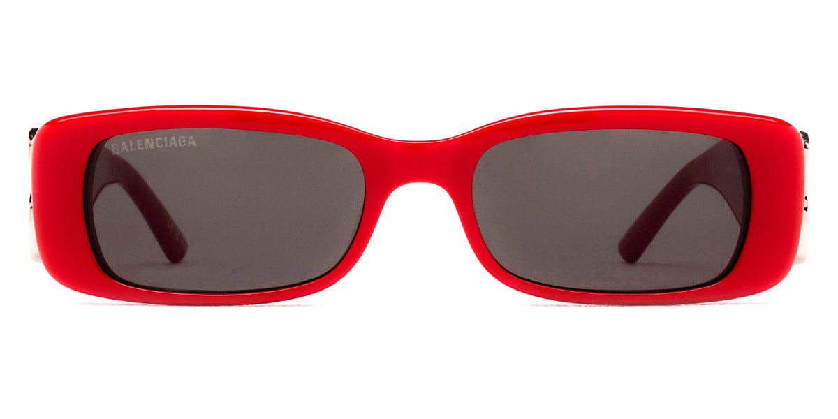 Balenciaga Dynasty Rectangle Sunglasses - Red | Garmentory display picture 3