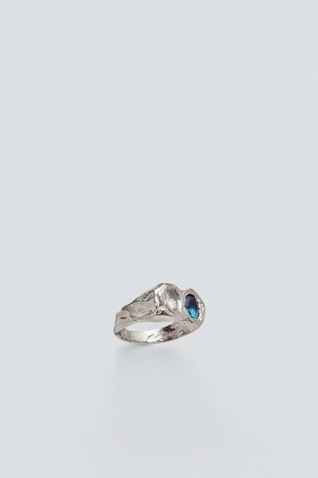 Simuero - Costa Toe Ring Blue - Silver