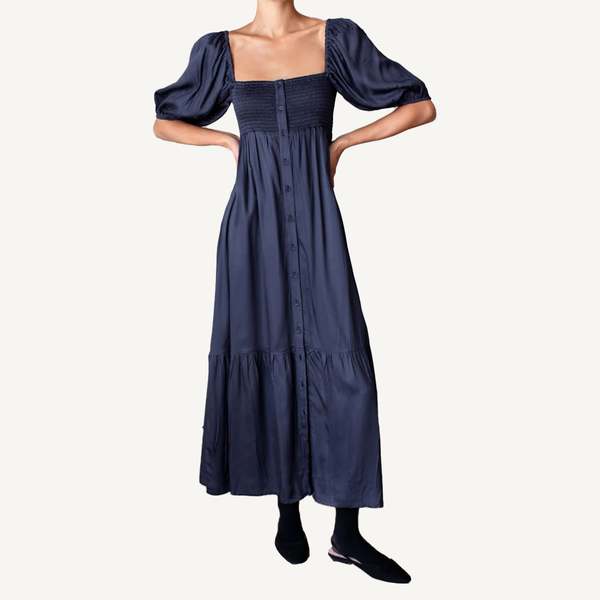 Emerson Fry Santiago 3 Maxi Dress - Midnight Satin