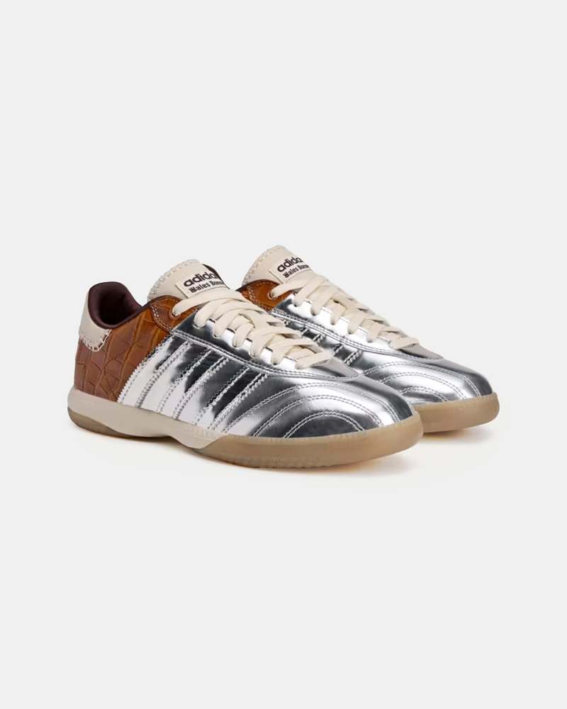 adidas gazelle silver green womens Adidas x Wales Bonner Silver Samba Shoes – Extra Butter main image 0