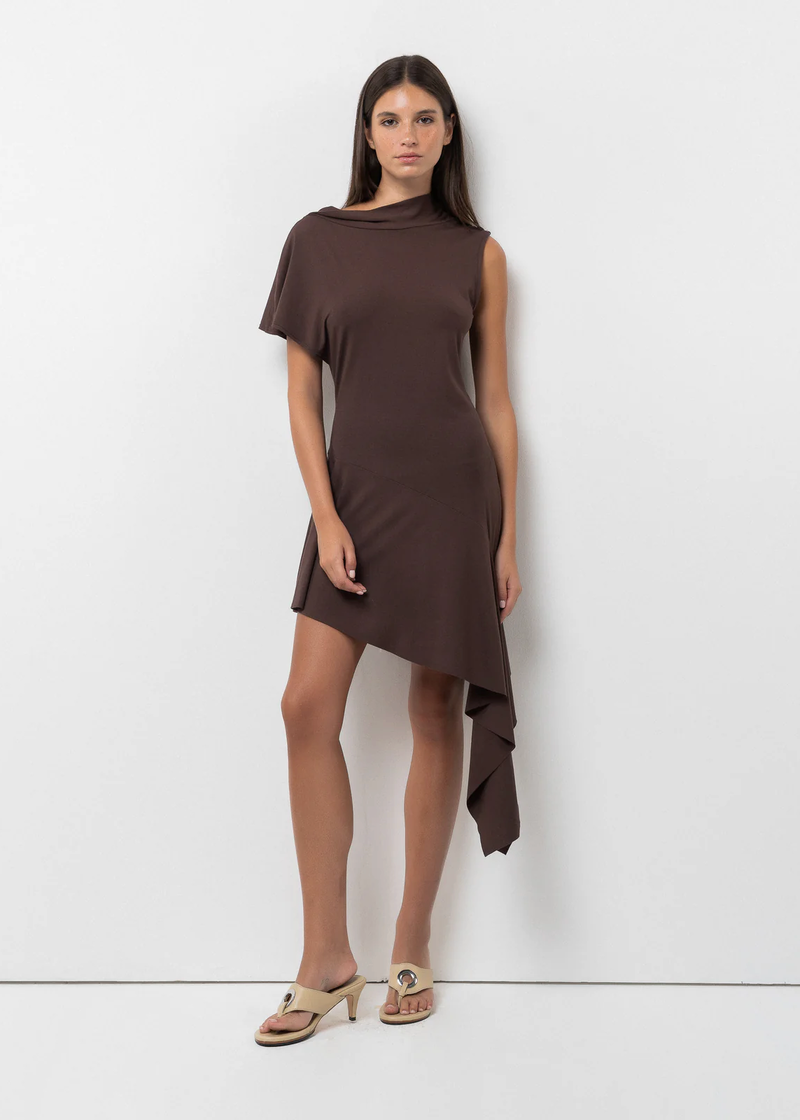 【関税込み】BELLE ベージュ Plume ミニドレス Belle-The-Label-Plume-Dress---