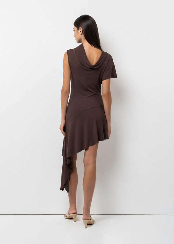 Belle The Label Plume Dress - Wood | Garmentory