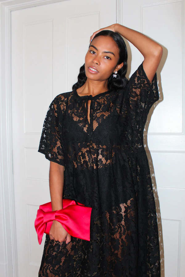 Bronze Age Zelda Dress - Black Lanai Lace | Garmentory