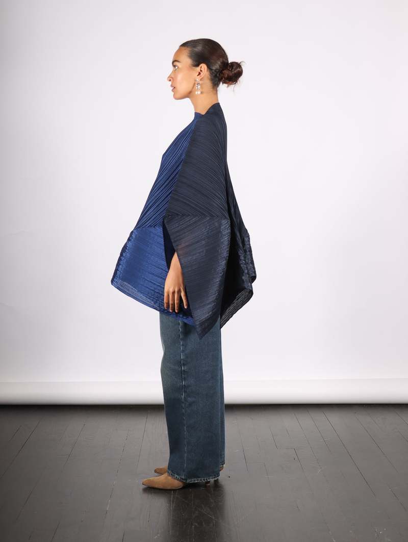 Pleats Please by Issey Miyake Stella Scarf - Dark Navy