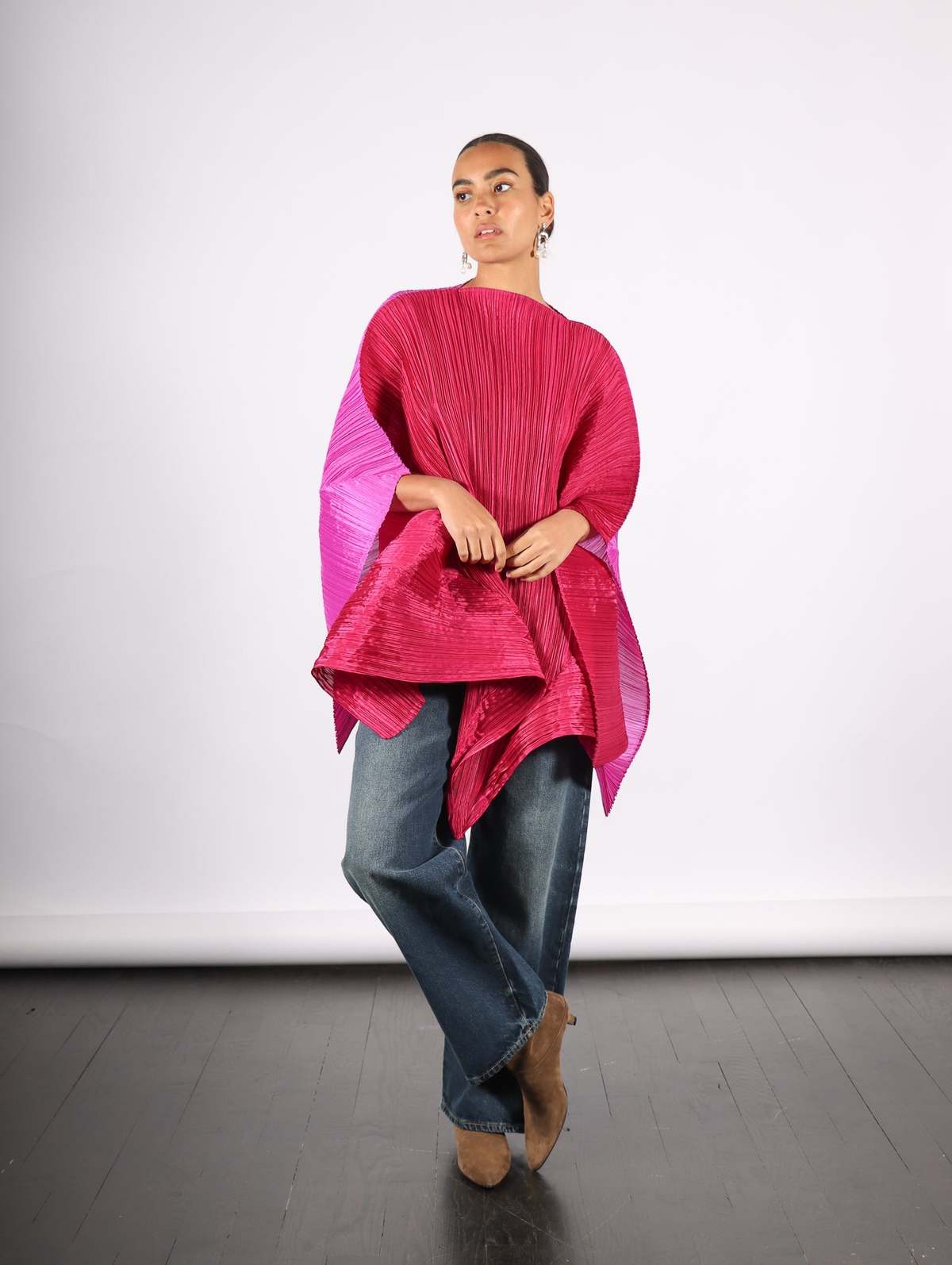 小物 PLEATS PLEASE ISSEY MIYAKE STELLA SCARF Pleats Please by Issey Miyake Stella Scarf - Magenta