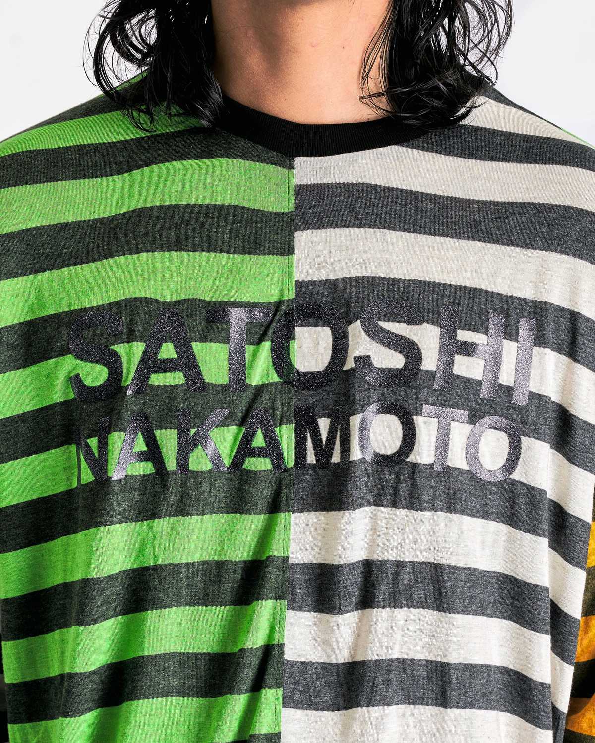 Satoshi Nakamoto Offset Stripe Logo Longsleeve - Multicolor