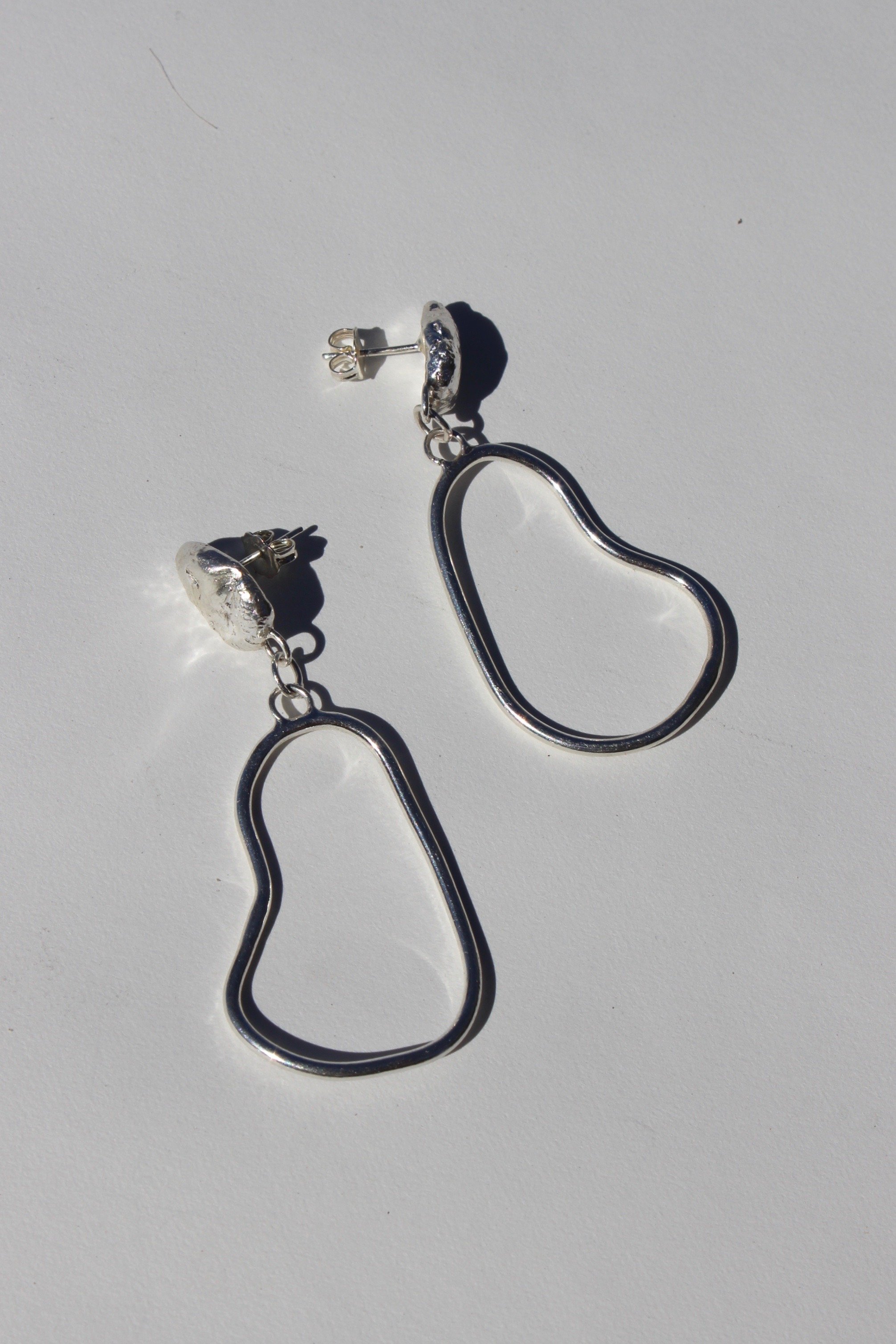 Girls Playing Cards Colorful Ear Studs 925 Sterling Silver
