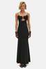 For Love & Lemons Val Maxi Dress - Black - Thumbnail 5