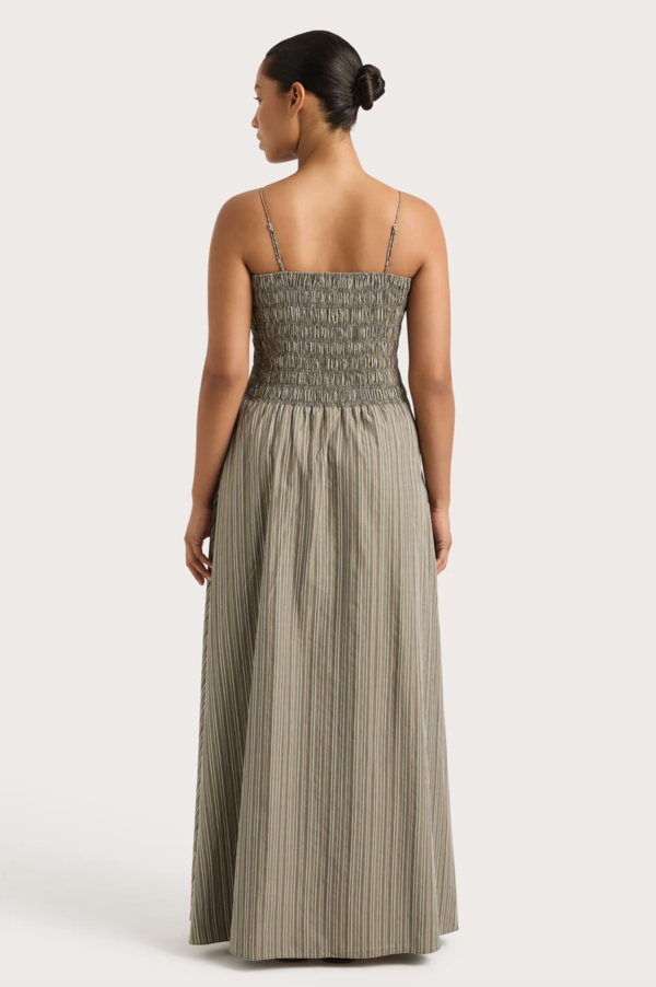 chinese dress ladies Faithfull | Women's Lida Maxi Dress Cherry Stripe - Final Sale