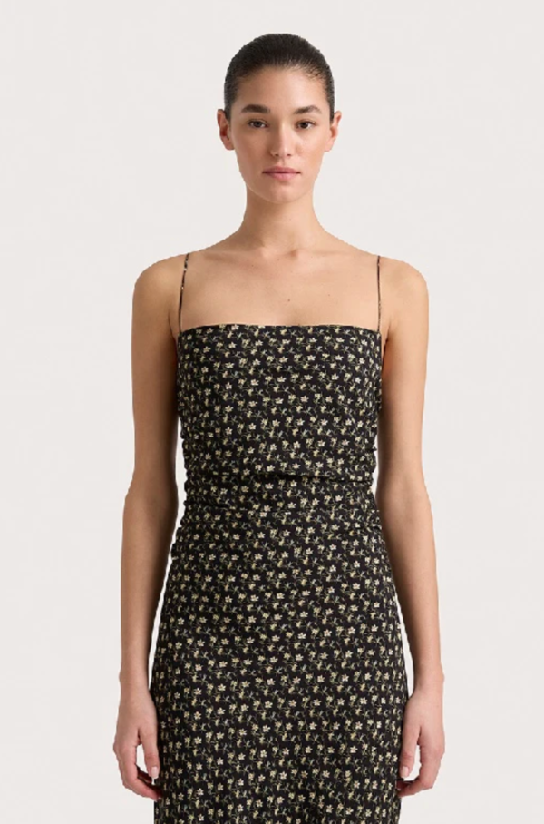 Faithfull the Brand Clara Maxi Dress - Daffodil Micro | Garmentory