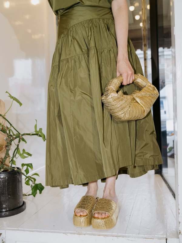 【SIMONMILLER】Raffia Lopsy Bag Simon Miller - Raffia Lopsy Bag - Tuni