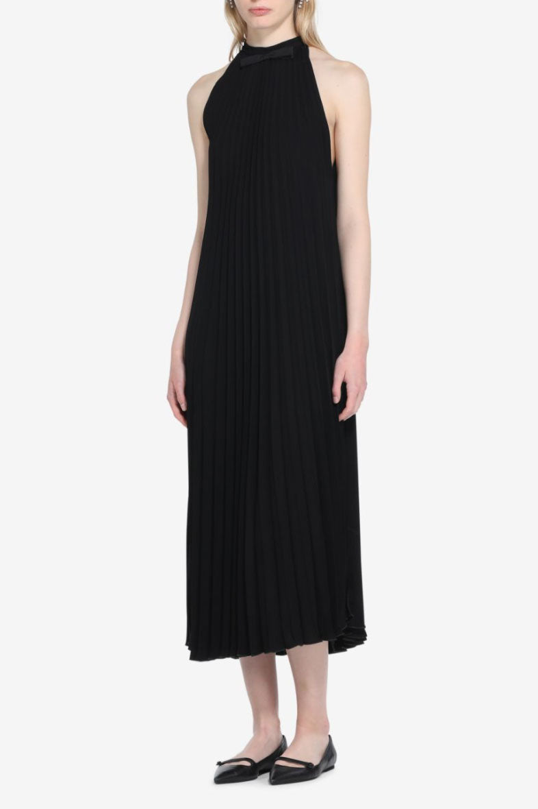 midi halter cocktail dress Jewel Badgley Mischka Justine Halter Neck Midi Dress, Size: 14 in White main image 0