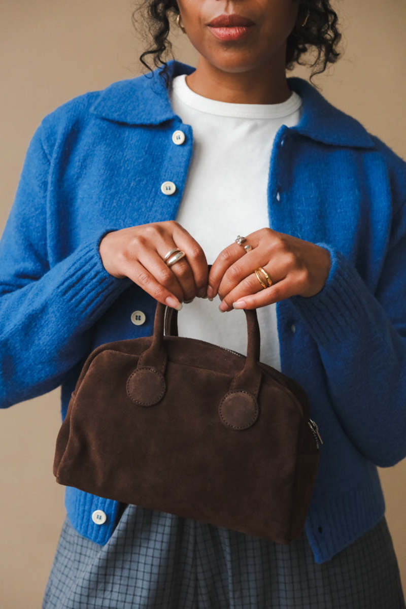 Marge Sherwood Soft Bowling Bag - Chocolate Brown | Garmentory
