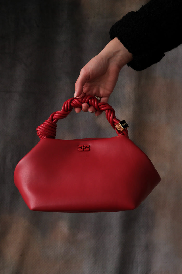 【関税込み】Bou Nano Keyring - Ganni - Leather - Red Ganni Bou Nano Keyring - Leather - Red in Red | THE LIST