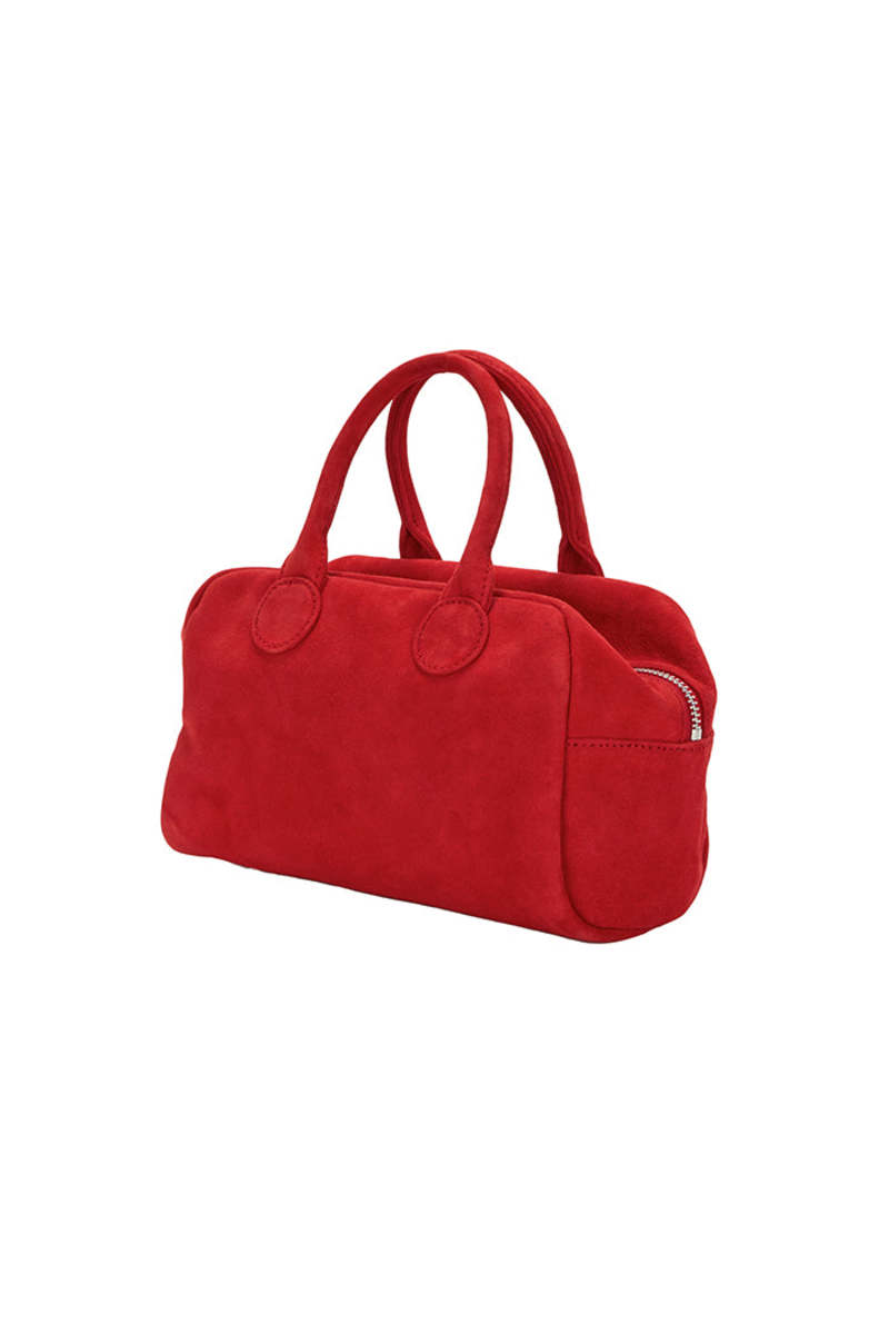 トートバッグ [Margesherwood] / SOFT BOWLING BAG / red suede Marge Sherwood Soft Bowling Bag - Red Suede | Garmentory