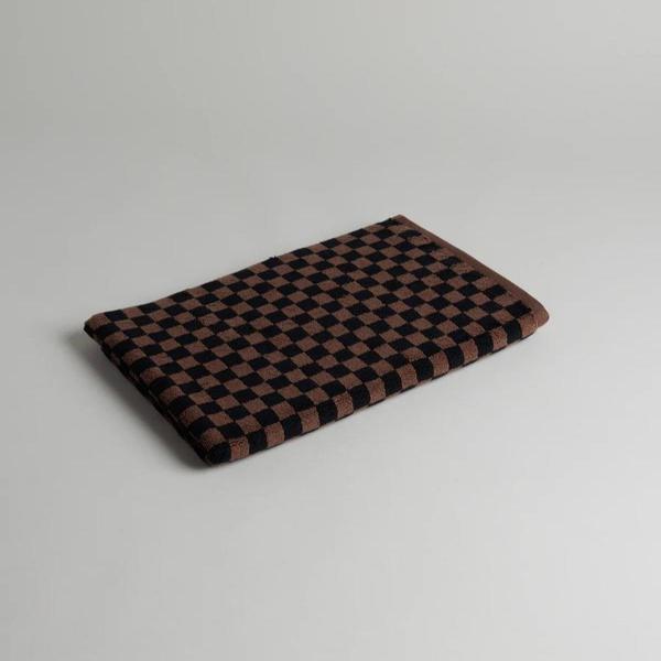 Baina Beppu Bath Mat - Tabac/Noir