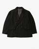 Engineered Garments DBL Peak Solid Poly Wool Flannel Jacket - Black  - Thumbnail 7