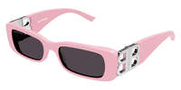 Balenciaga Dynasty Rectangle Sunglasses - Pink - Thumbnail 2