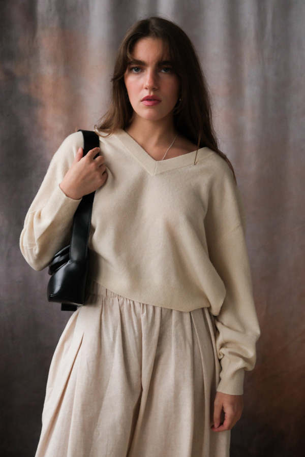 American Vintage Rax Sweater - Natural Cream American Vintage Rax Sweater - Natural Cream