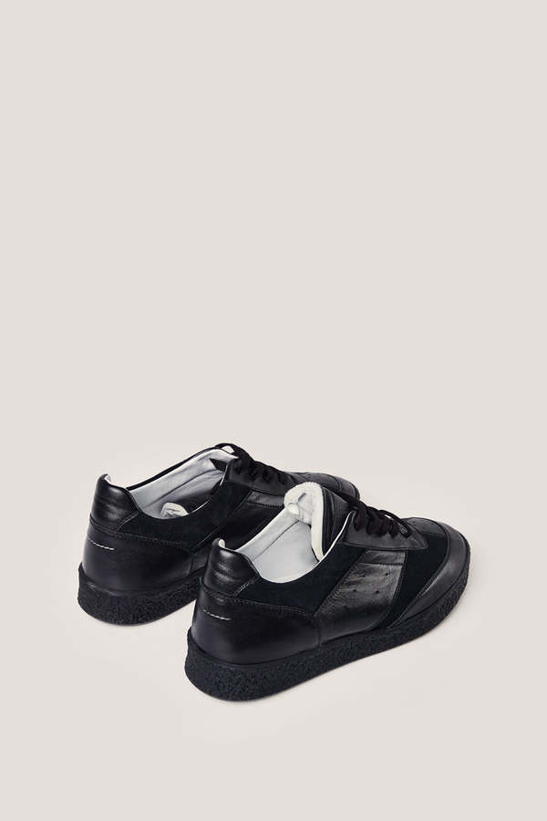 MM6 Maison Margiela 6 Court Sneakers - Black | Garmentory