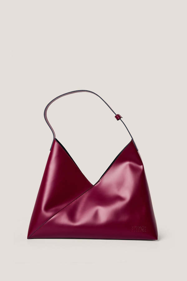 Maison Margiera 11 ボディバッグ バーガンディ Maison Martin Margiela Burgundy Cognac Leather Messenger Bag
