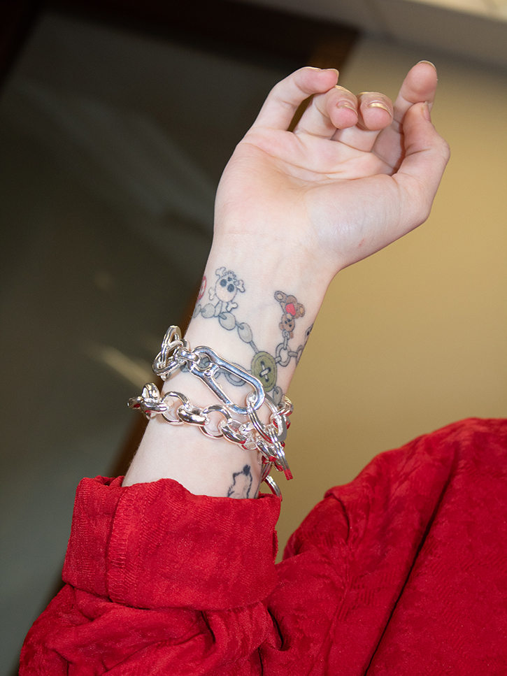 Martine Ali Rolo Hardware Bracelet - Silver | Garmentory