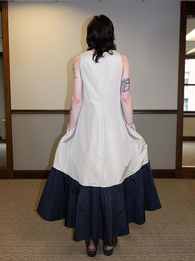 Chelsea Mak Lyon Dress - Champagne/Black