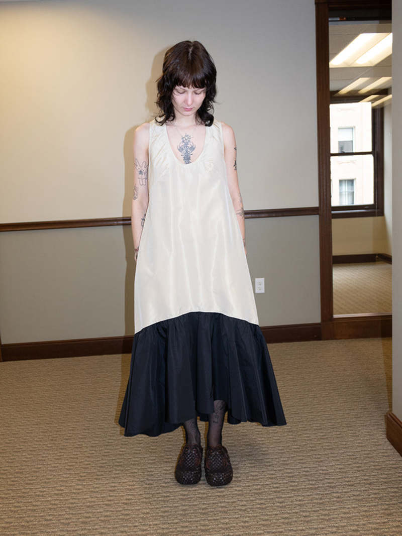 Chelsea Mak Lyon Dress - Champagne/Black
