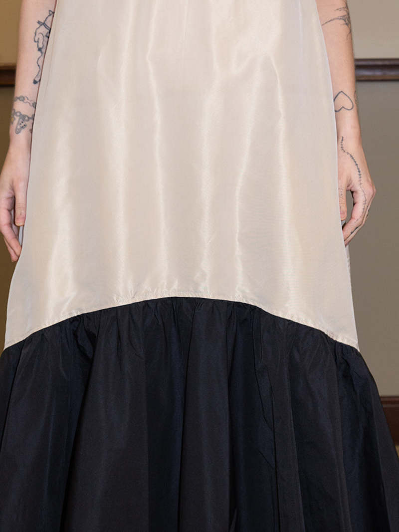 Chelsea Mak Lyon Dress - Champagne/Black