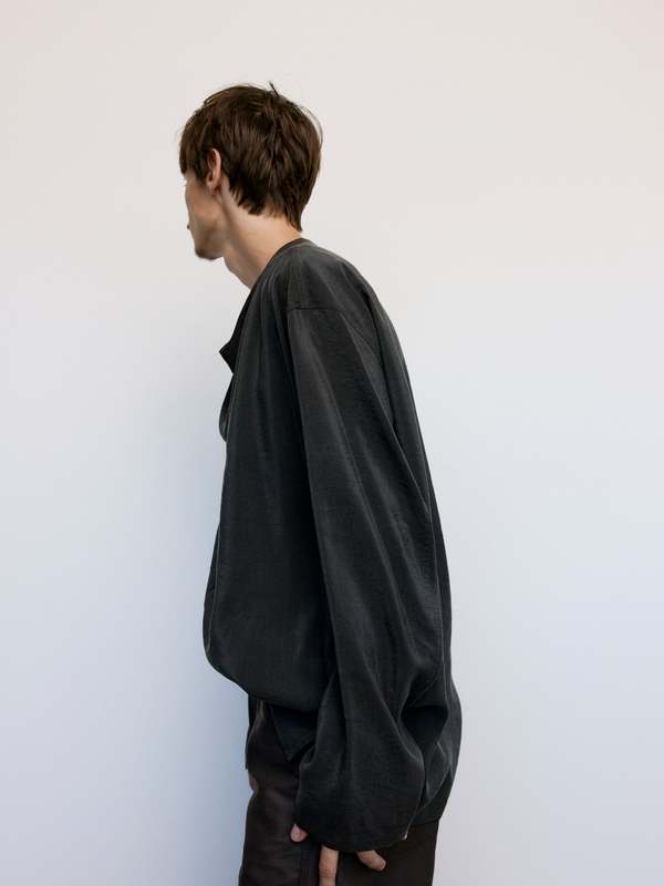 Lemaire Dry Silk Light Vareuse - Dark Espresso | Garmentory