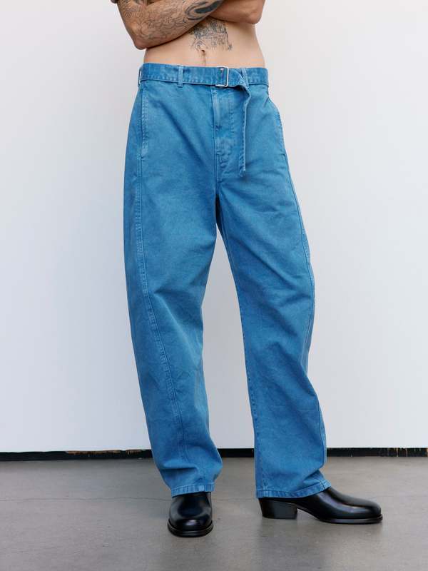 パンツ LEMAIRE twisted denim jeans Mohawk General Store | Lemaire | Twisted Belted Pant in Denim Indigo