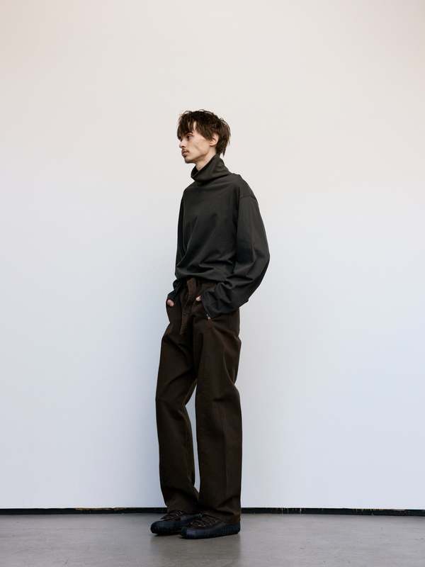 LEMAIRE カットソー ルメール LEMAIRE ラグランハイネックカットソー ウール