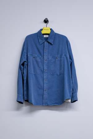 LEMAIRE 24AW DENIM SHIRT with SNAPS 46 Lemaire SS Denim Shirt