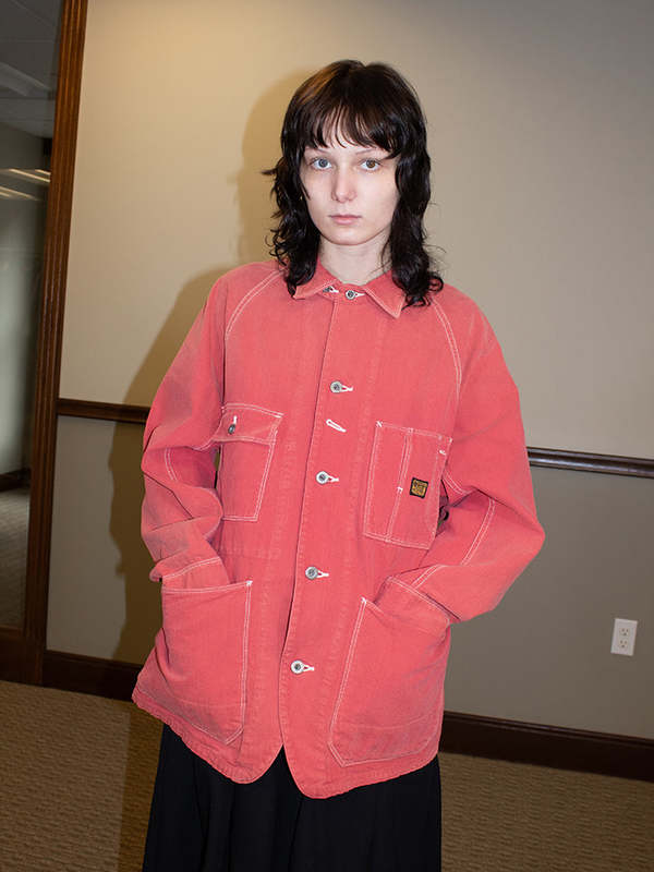 Kapital California Canvas Cactus Coverall Jacket - Red | Garmentory