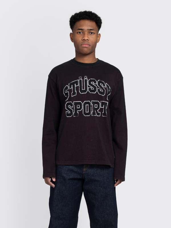 ★24AW★Stussy 2 TONE COTTON MESH CREW 2Tone-Cotton-Mesh-LS-Crew-