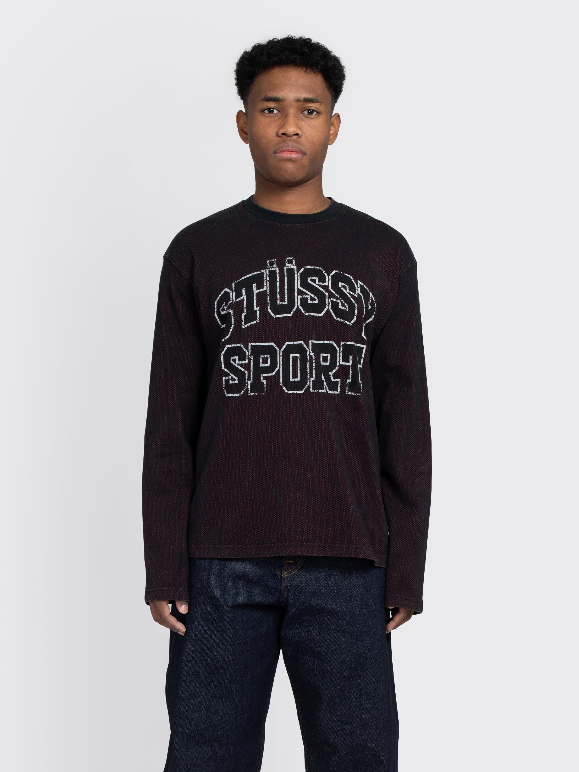 ★送料・関税込★Stussy★COTTON MESH LS CREW★スウェット★ ☆送料・関税込☆Stussy☆COTTON MESH LS CREW☆スウェット☆