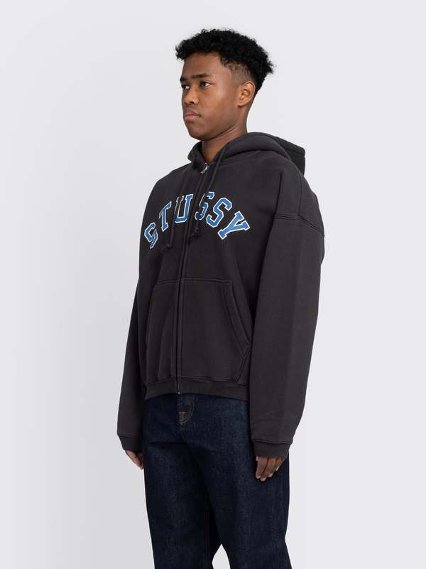 【Stussy】 Faded Graphic Zip Hoodie Washed Black ★人気 Stussy Graphic Zip Hood - Washed Black | Garmentory