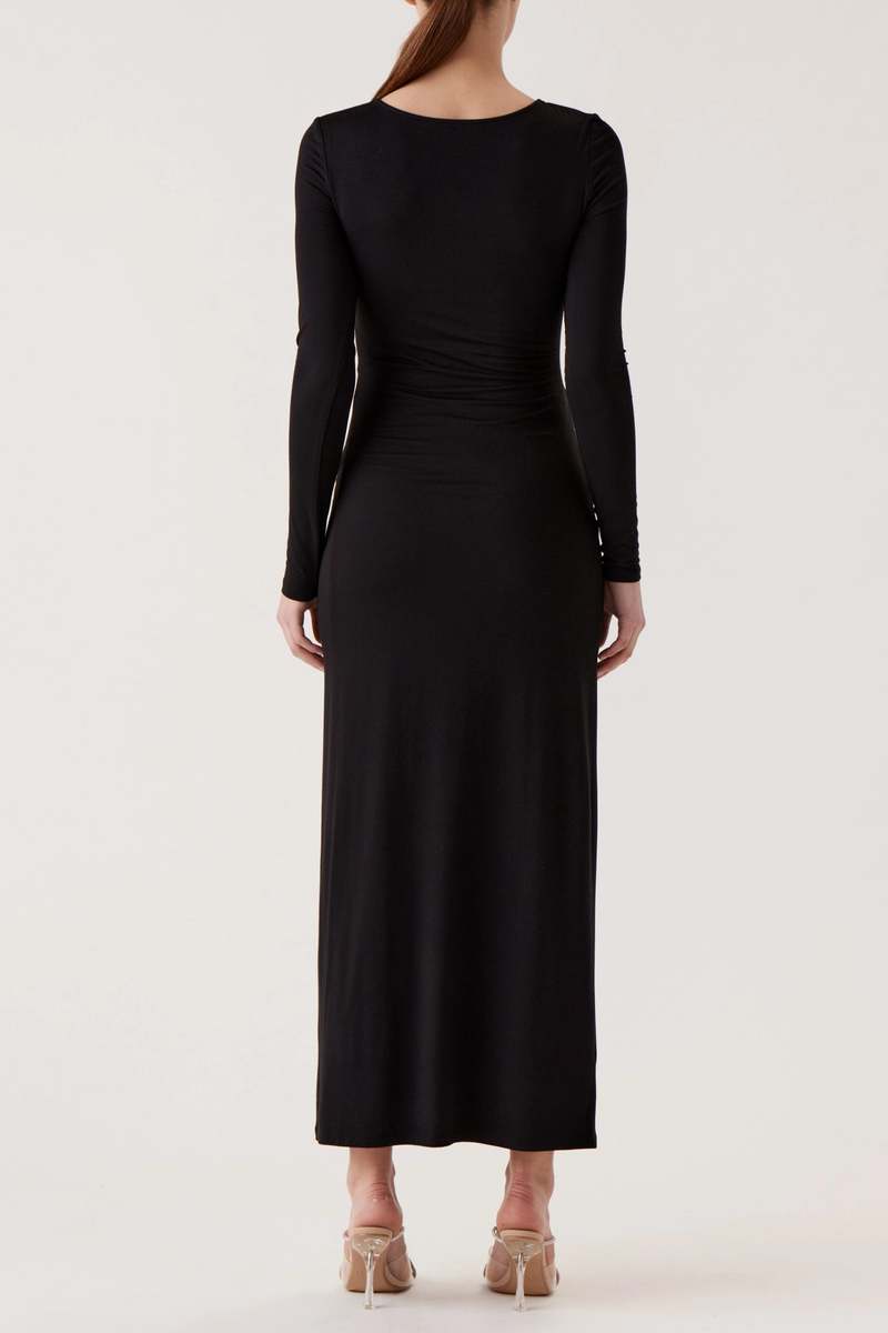 Sophie Rue Ruched Stella Dress - Black