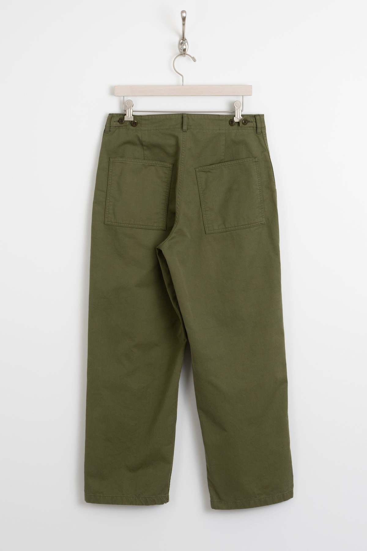HATSKI Loose Tapered Utility Trouser - Olive | Garmentory