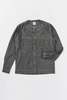 Delikatessen Collarless Carpenter Overshirt - Washed Grey Indigo - Thumbnail 1