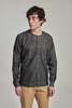 Delikatessen Collarless Carpenter Overshirt - Washed Grey Indigo - Thumbnail 2