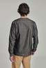 Delikatessen Collarless Carpenter Overshirt - Washed Grey Indigo - Thumbnail 3