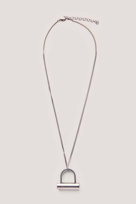 Mm6 Maison Margiela Ring Pendant Necklace - Silver | Garmentory