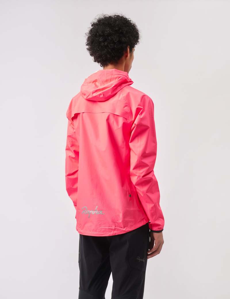 Rapha Men's Commuter Jacket - High Vis Pink/Silver | Garmentory