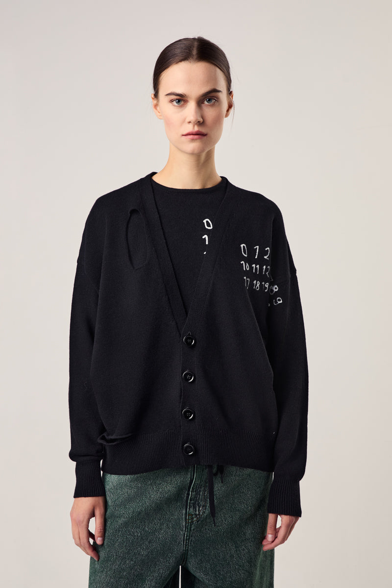 【美品】MM6 - Maison Margiela 切替カーディガン MM6 Maison Margiela Long Colored Cardigan | €120 — Hello Buybuy