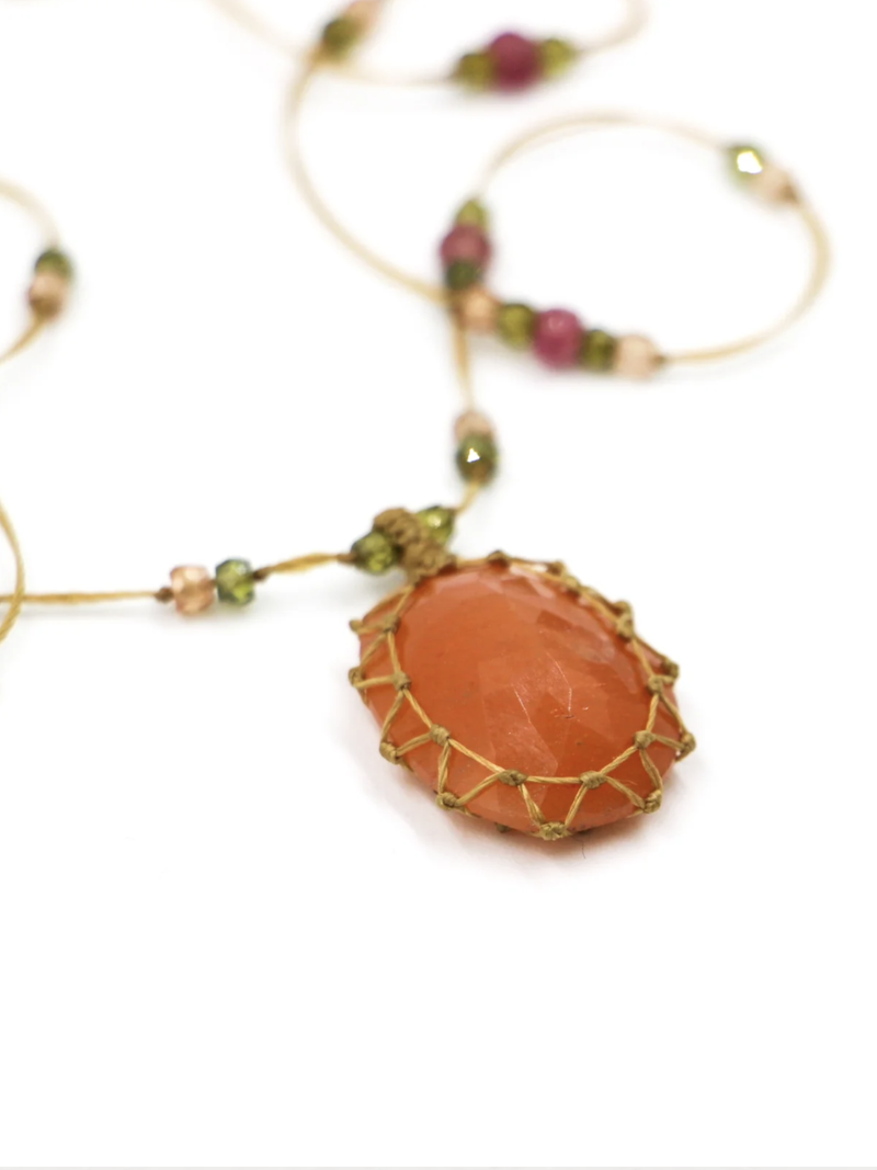 Sharing Tibetan Necklace - Carnelian