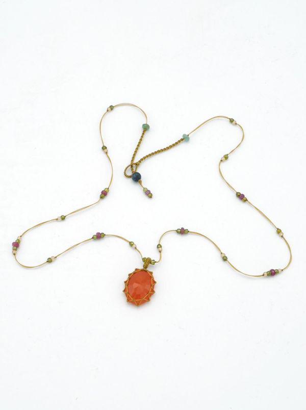 Sharing Tibetan Necklace - Carnelian