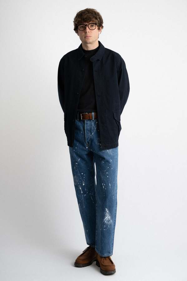 HATSKI Combat Smock Jacket - Navy | Garmentory